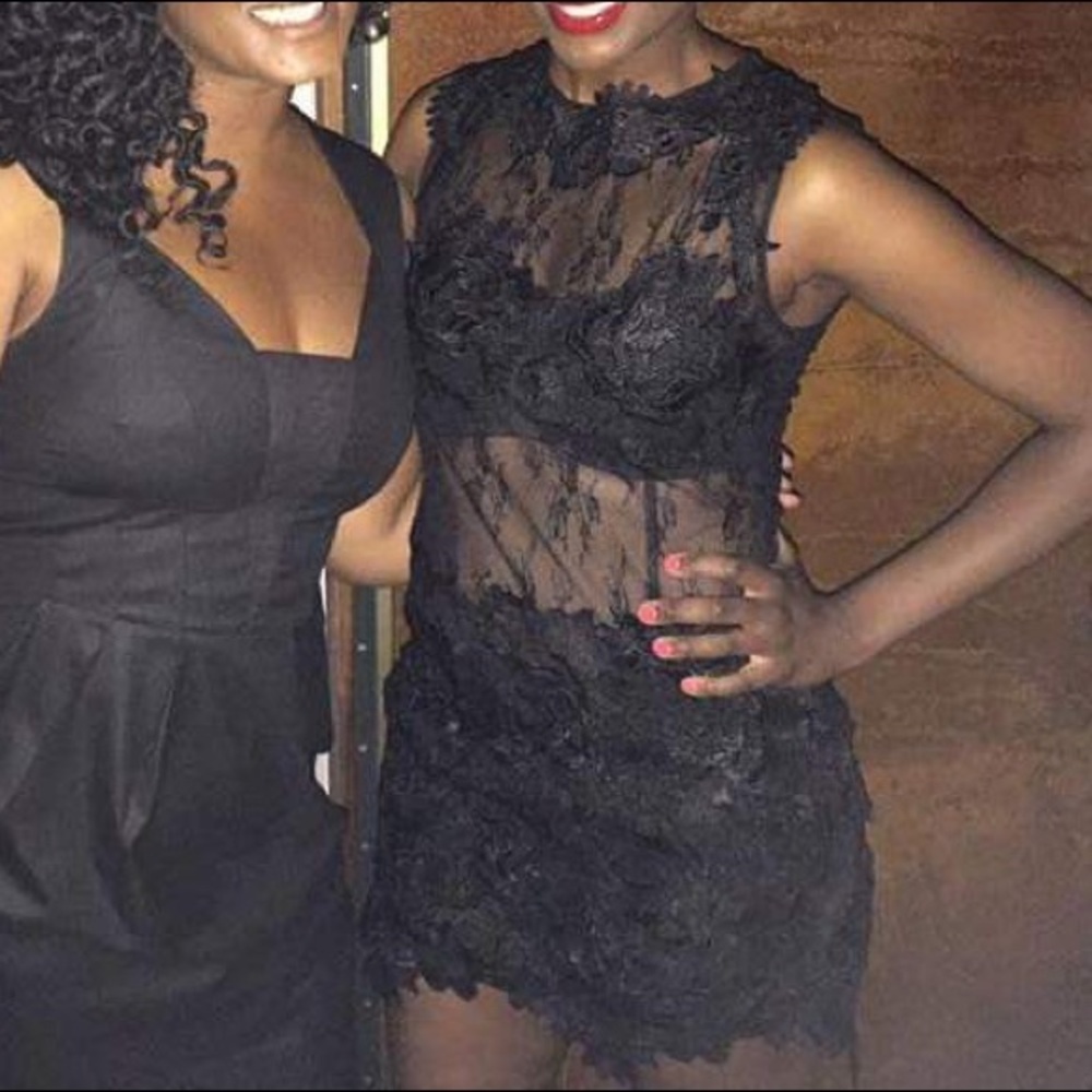 Racy Little Black Sheer Minidress